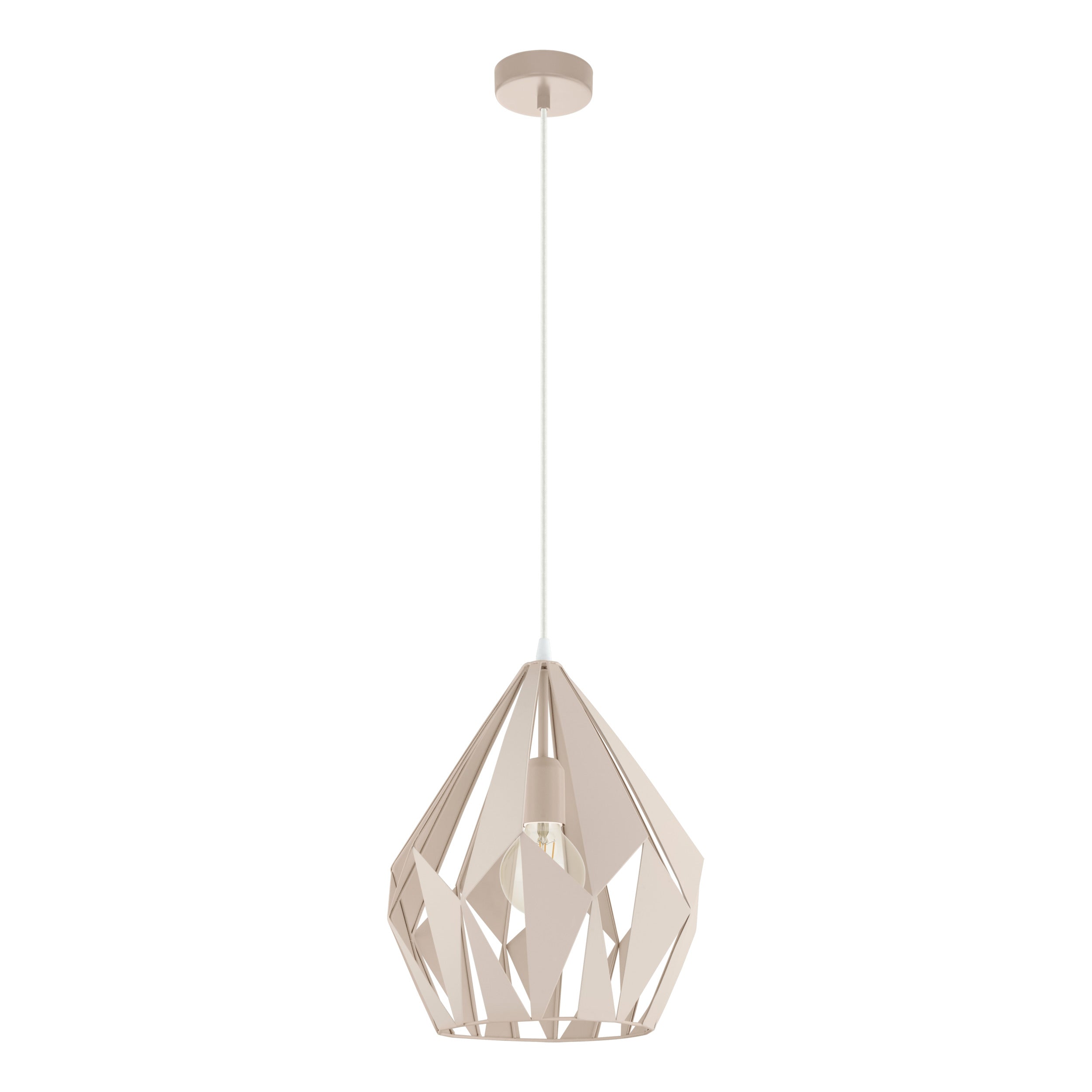 EGLO hanglamp Carlton-P - Ø31 cm - e27 - abrikoos