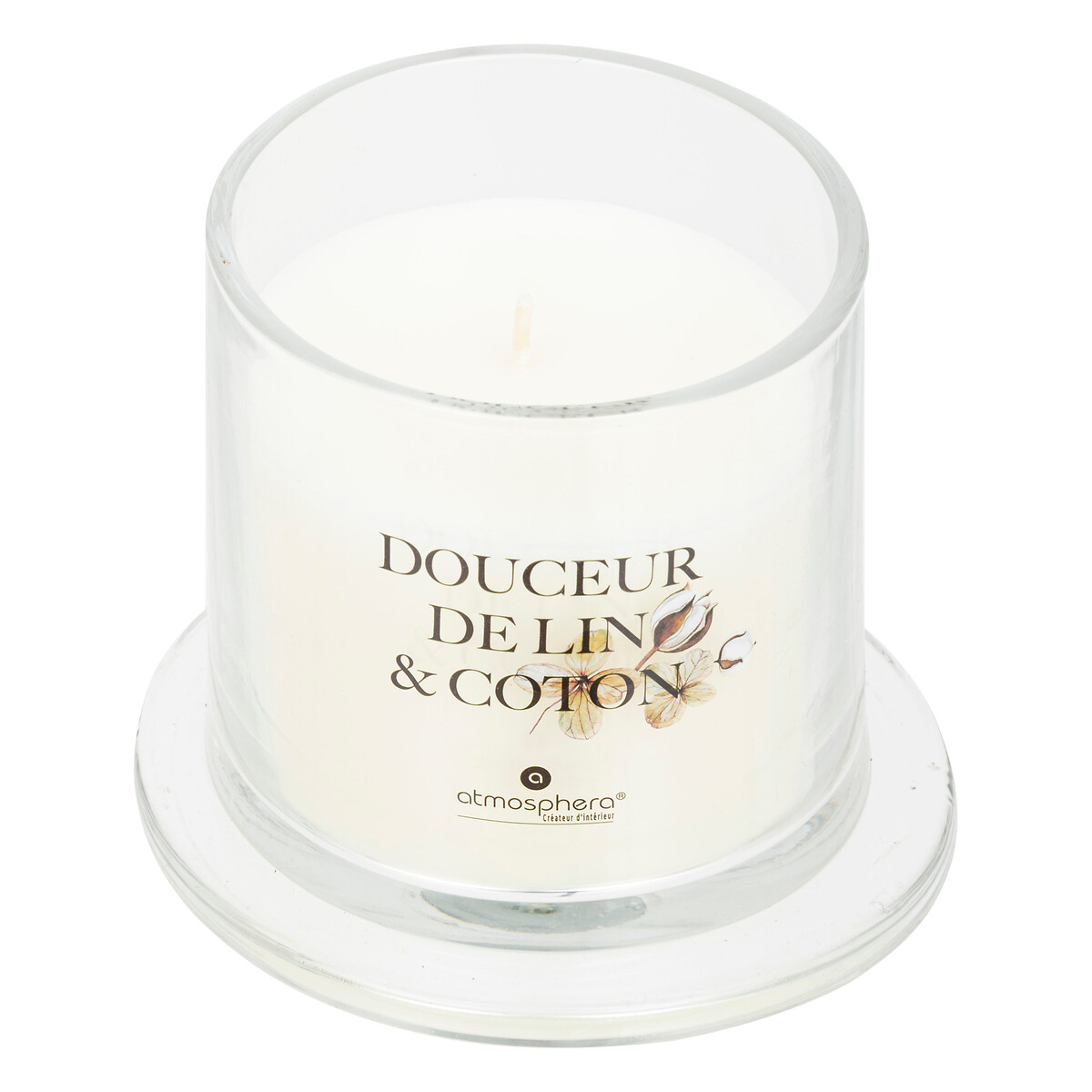 "Oudy" bell scented candle Soft linen, 240g