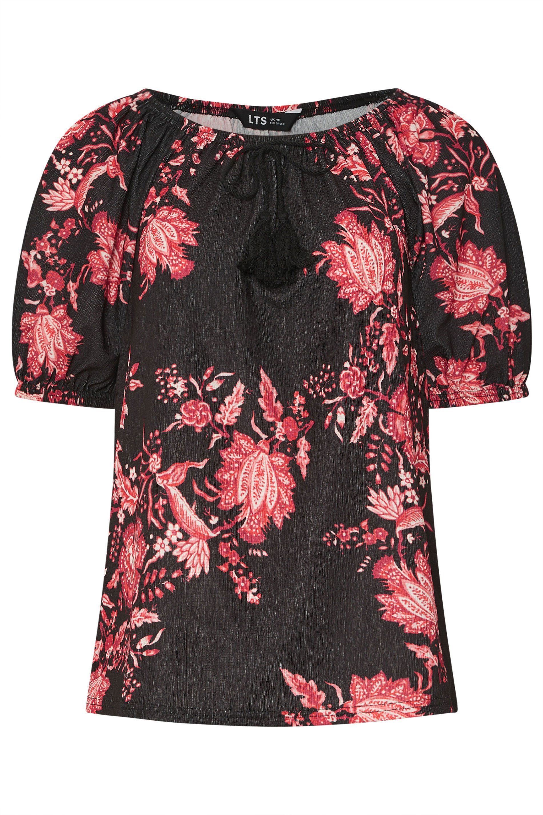 Long Tall Sally Tall Floral Tie Front Top
