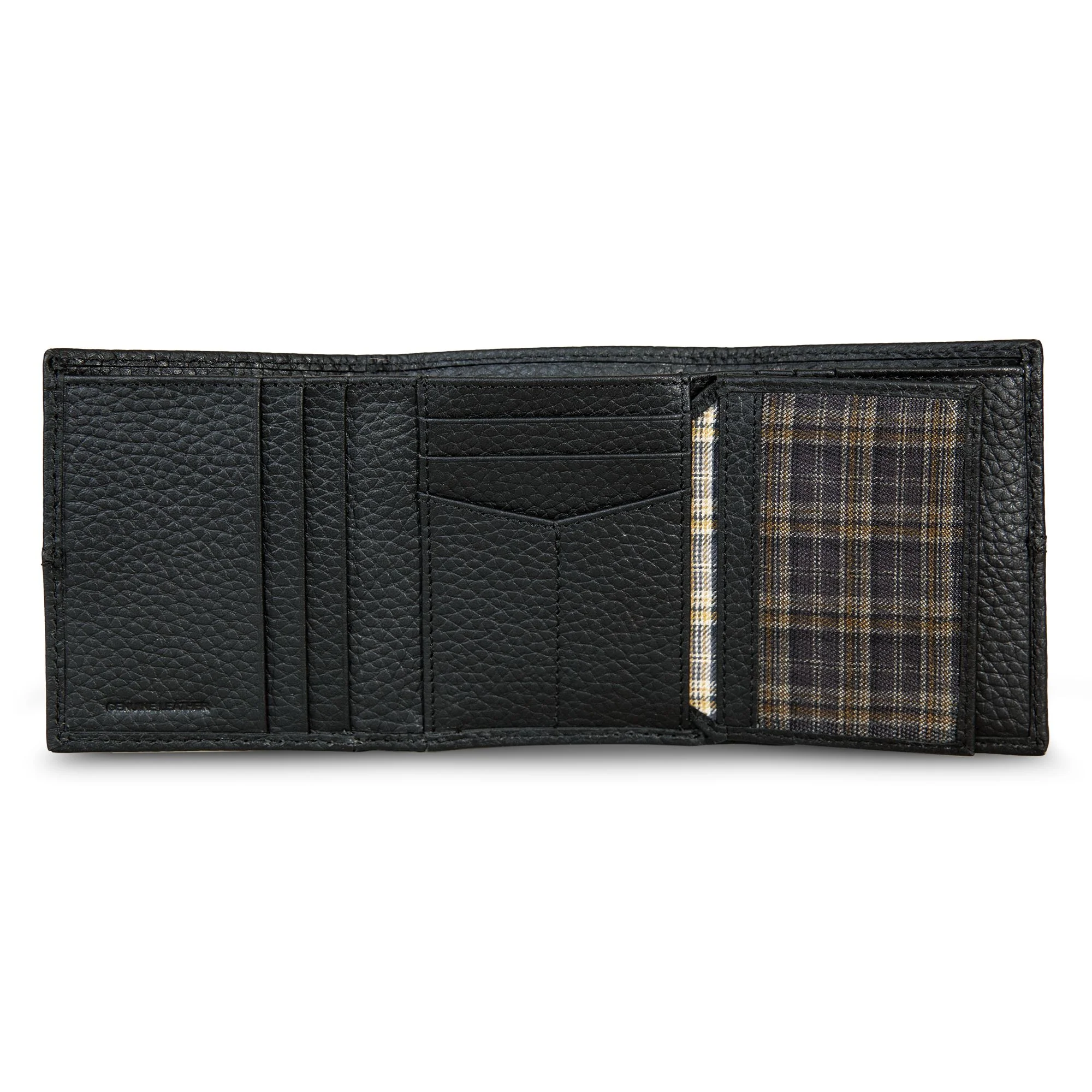 Extra Capacity Rugged Leather Trifold With Flip Id