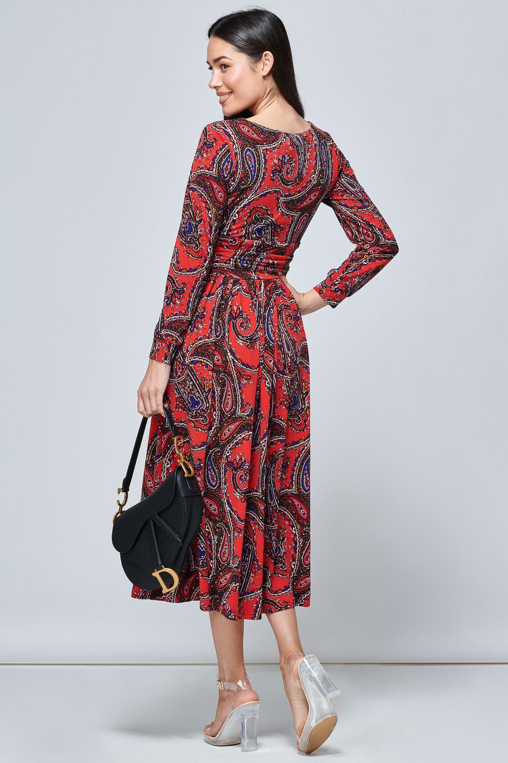 Jolie Moi Veeksha Long Sleeved Maxi Dress