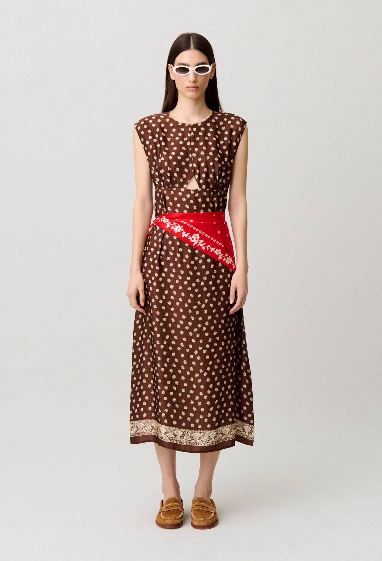 Robe longue imprimée