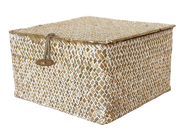 Panier de rangement carré naturel Panama Equipstore Création