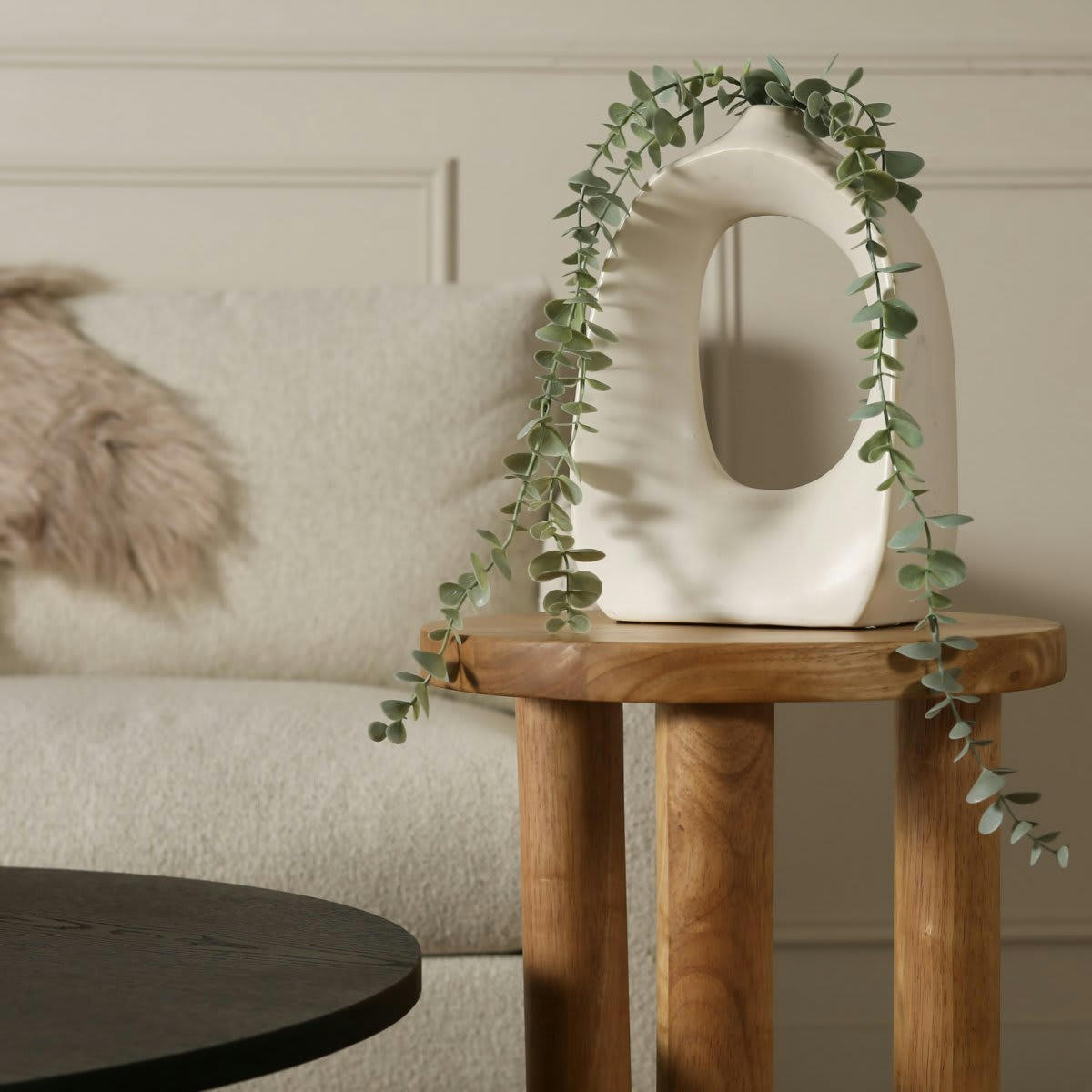 WAPPA - Table d'appoint haute 3 pieds en bois