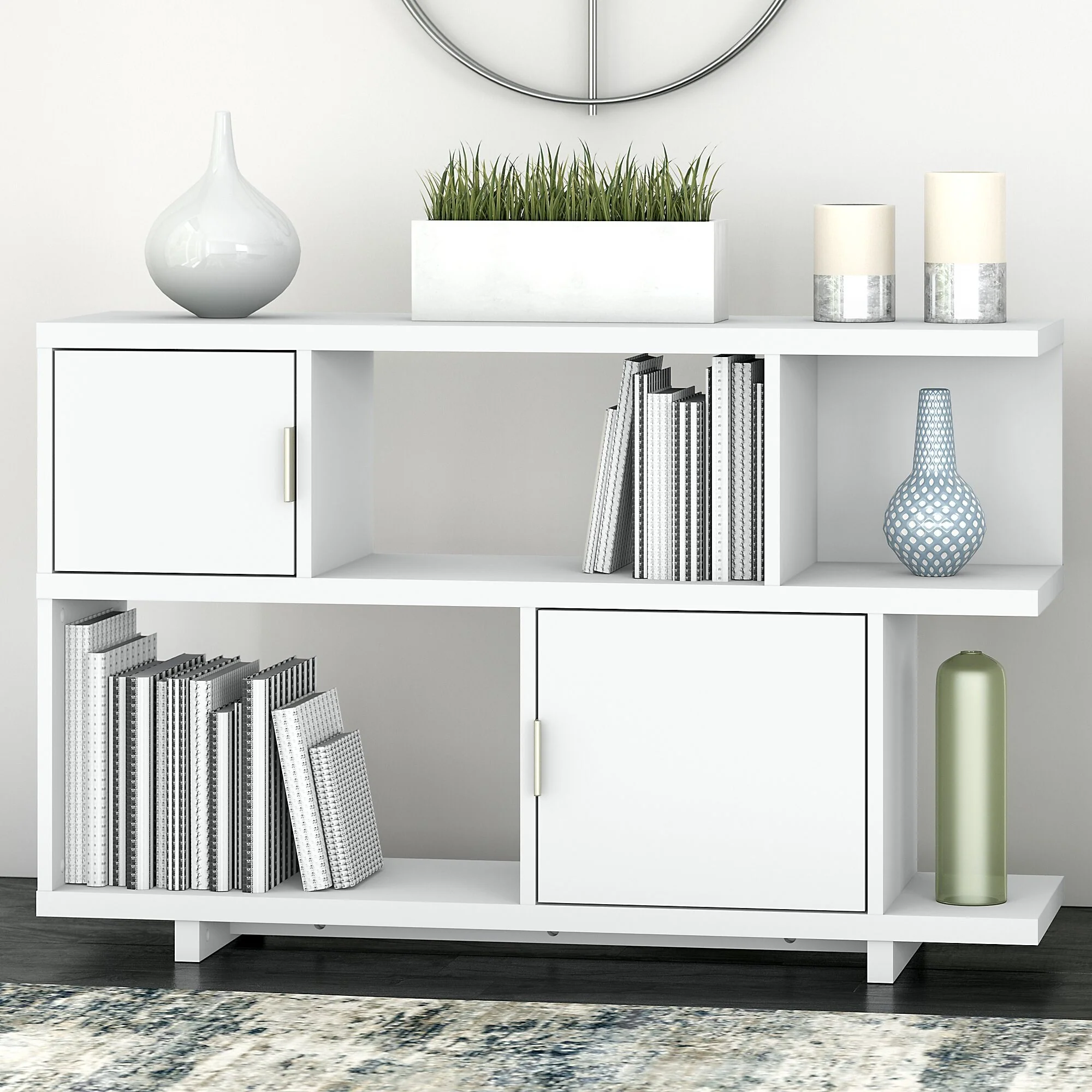 Madison Avenue Low Geometric Bookcase fromHome