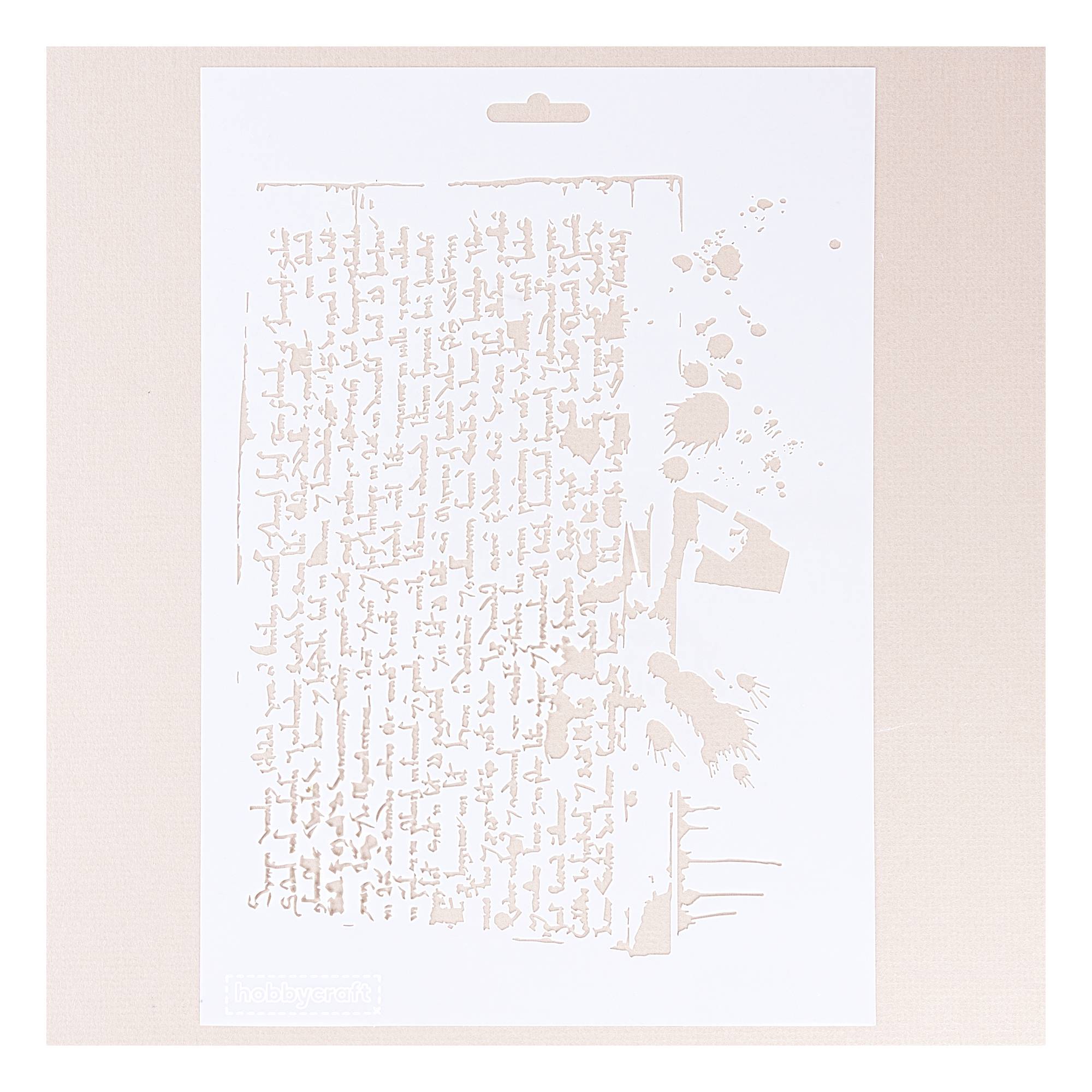 Writing and Ink Stencil 21cm x 29cm