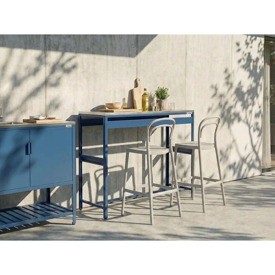 MAENZA - Tuin bartafel - Blauw - Staal