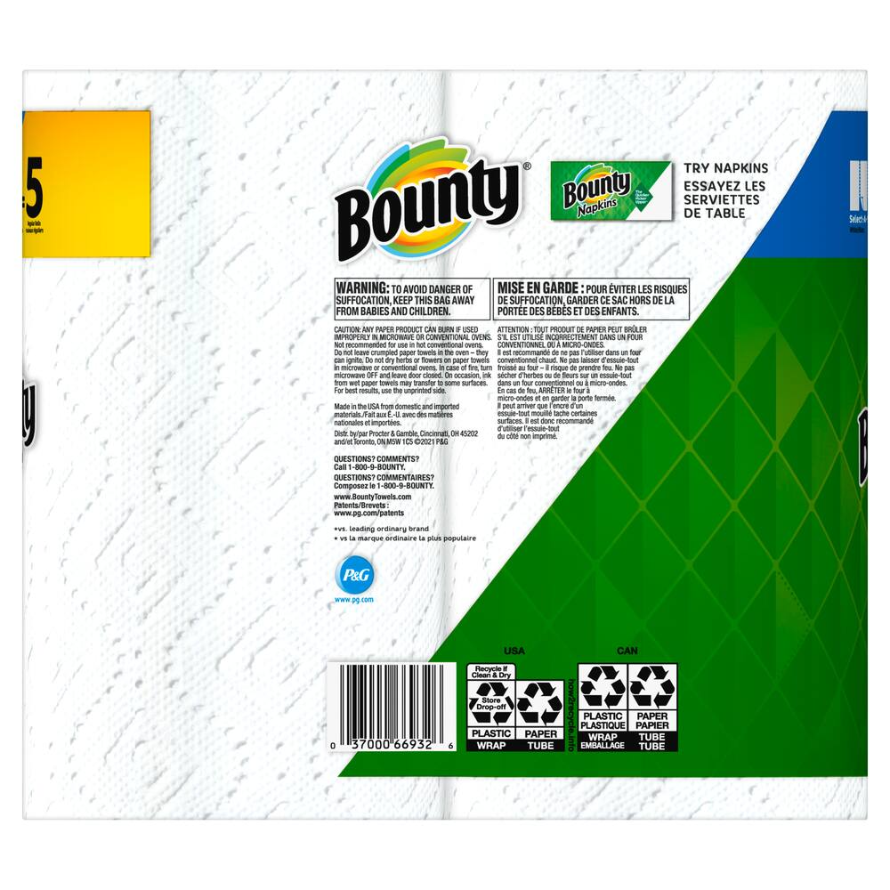 Bounty Select-A-Size Paper Towel, Double Rolls, 2-pk