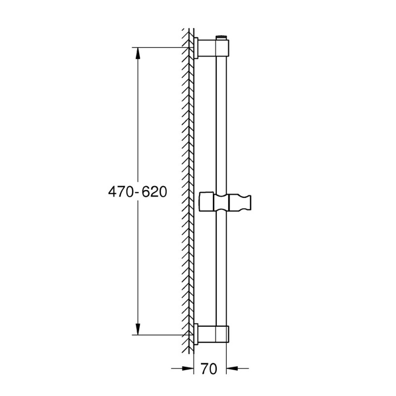 Barre de douche Vitalio Universal chrome GROHE