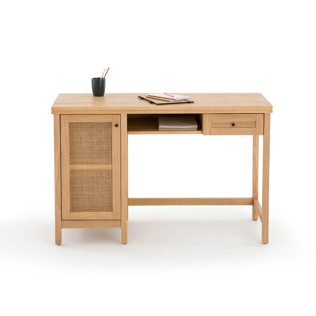 Bureau pin massif et cannage Gabin