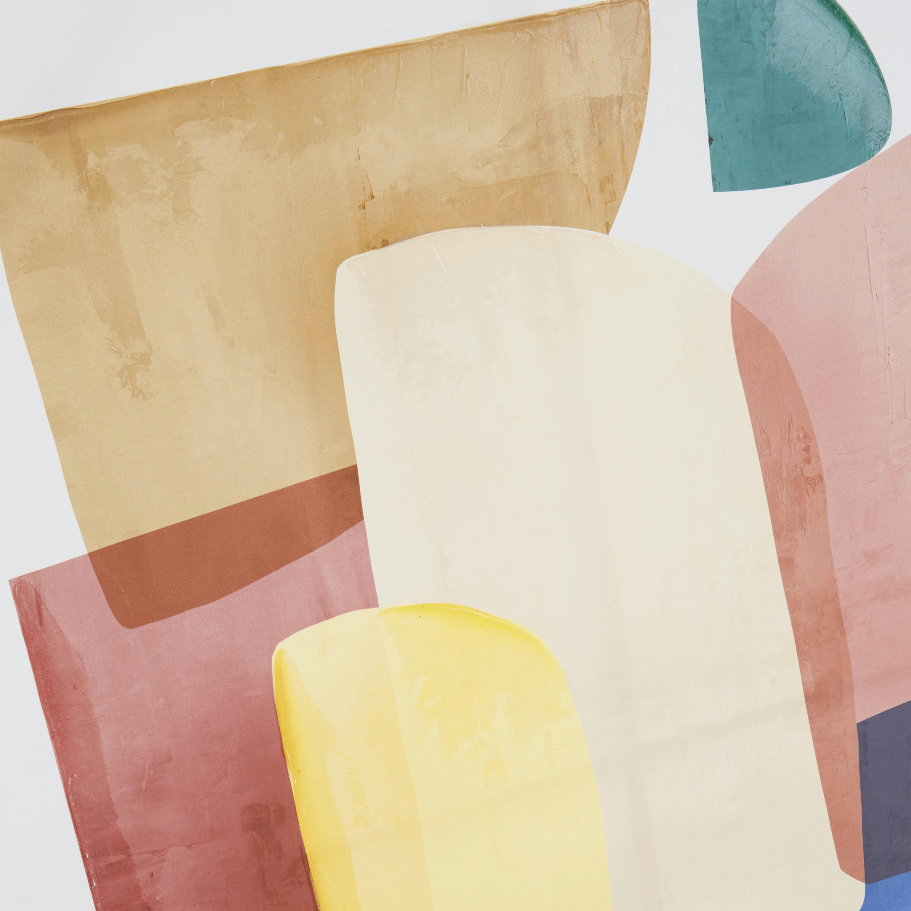 ELOANE - Toile imprimée abstraite multicolore 90x120