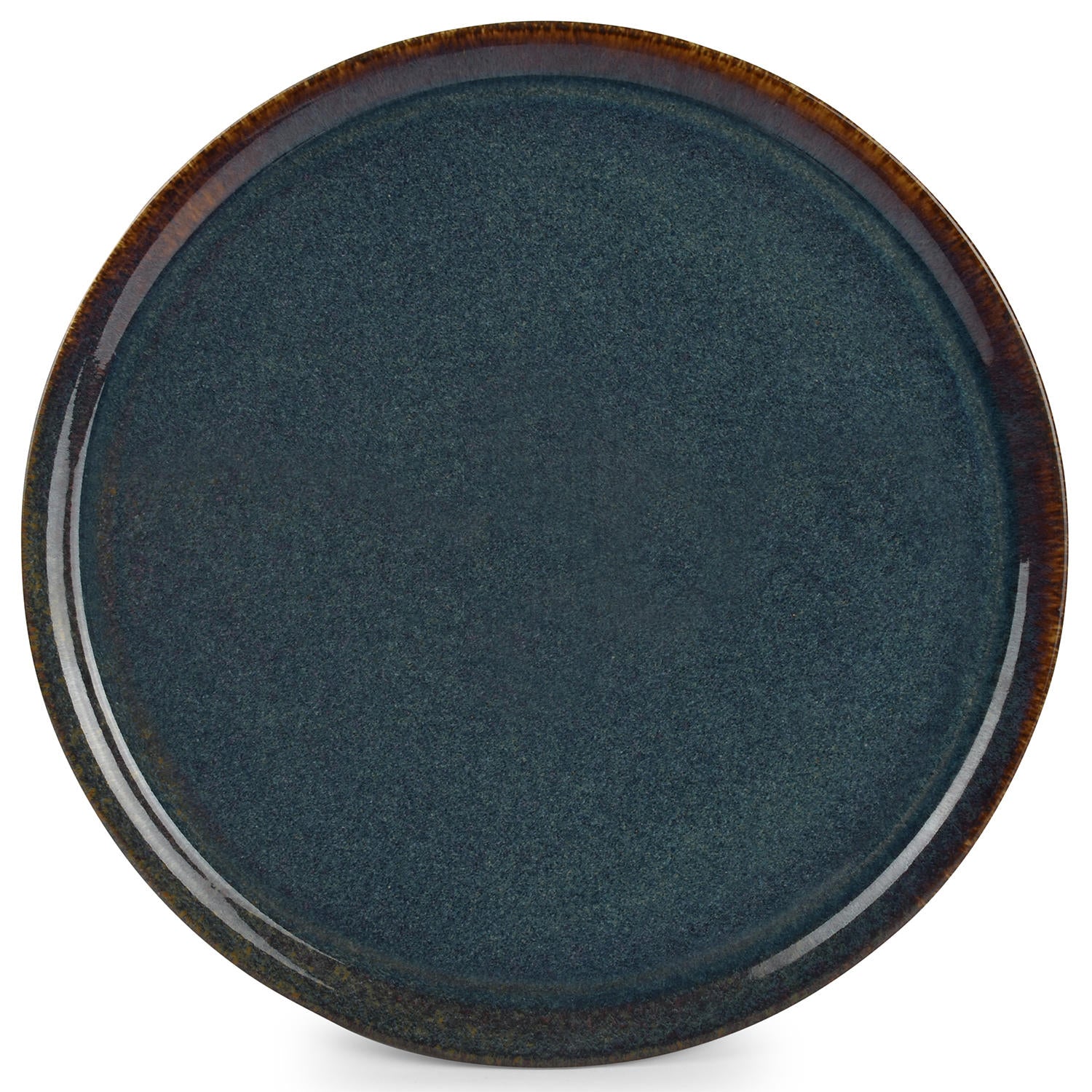 Bonbistro - Plat bord 34cm groen Cirro - Set van 6
