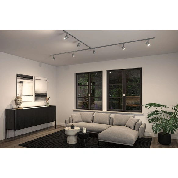 Spotstrahler, »URail Luxe«, GU10, chromfarben, Kunststoff