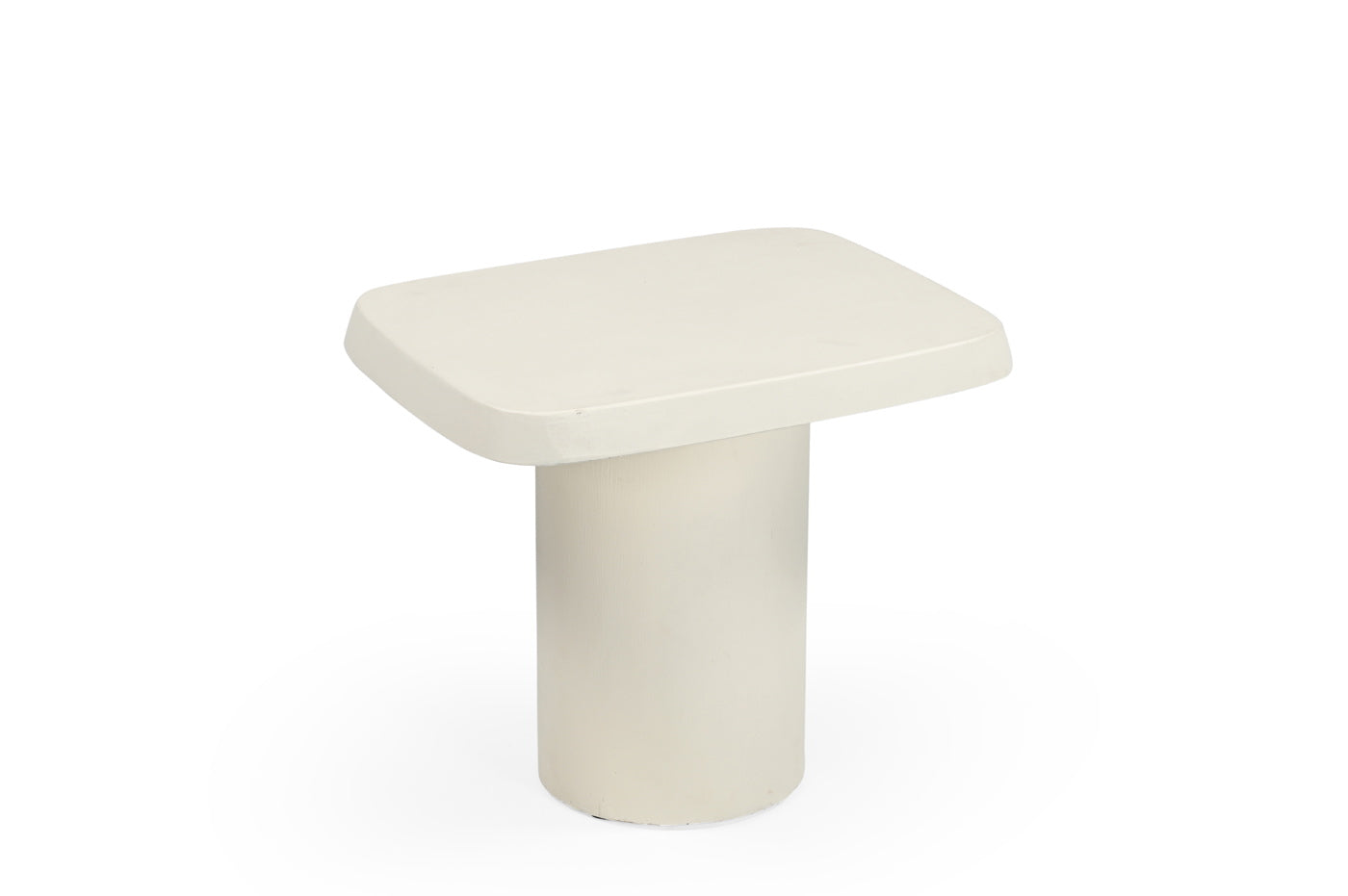 Giga Meubel Bijzettafel Carly - Beige - Beton/MDF - 53x45cm