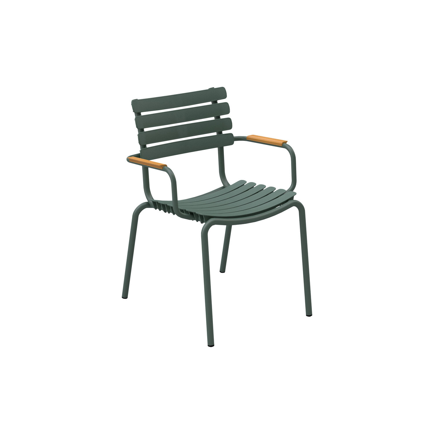 ReCLIPS bambus spisebordsstol, olive green