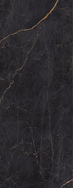 Panneau mural de salle de bains l.100 x H.255 cm, effet marbre anthracite et cuivre mat, Schulte Décodesign Softtouch vendu par 2