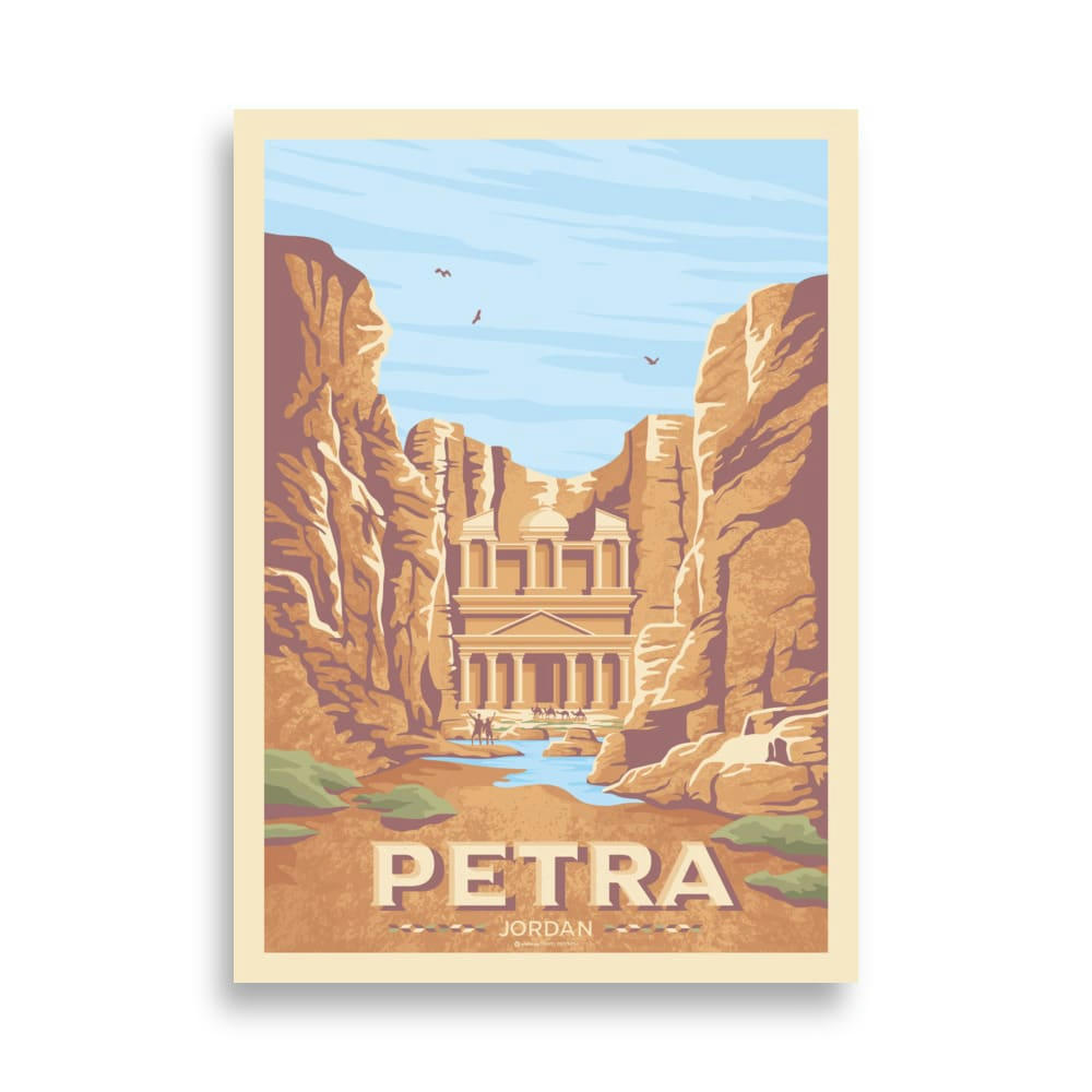 - Affiche Petra Jordanie - La Khazneh 30x40 cm