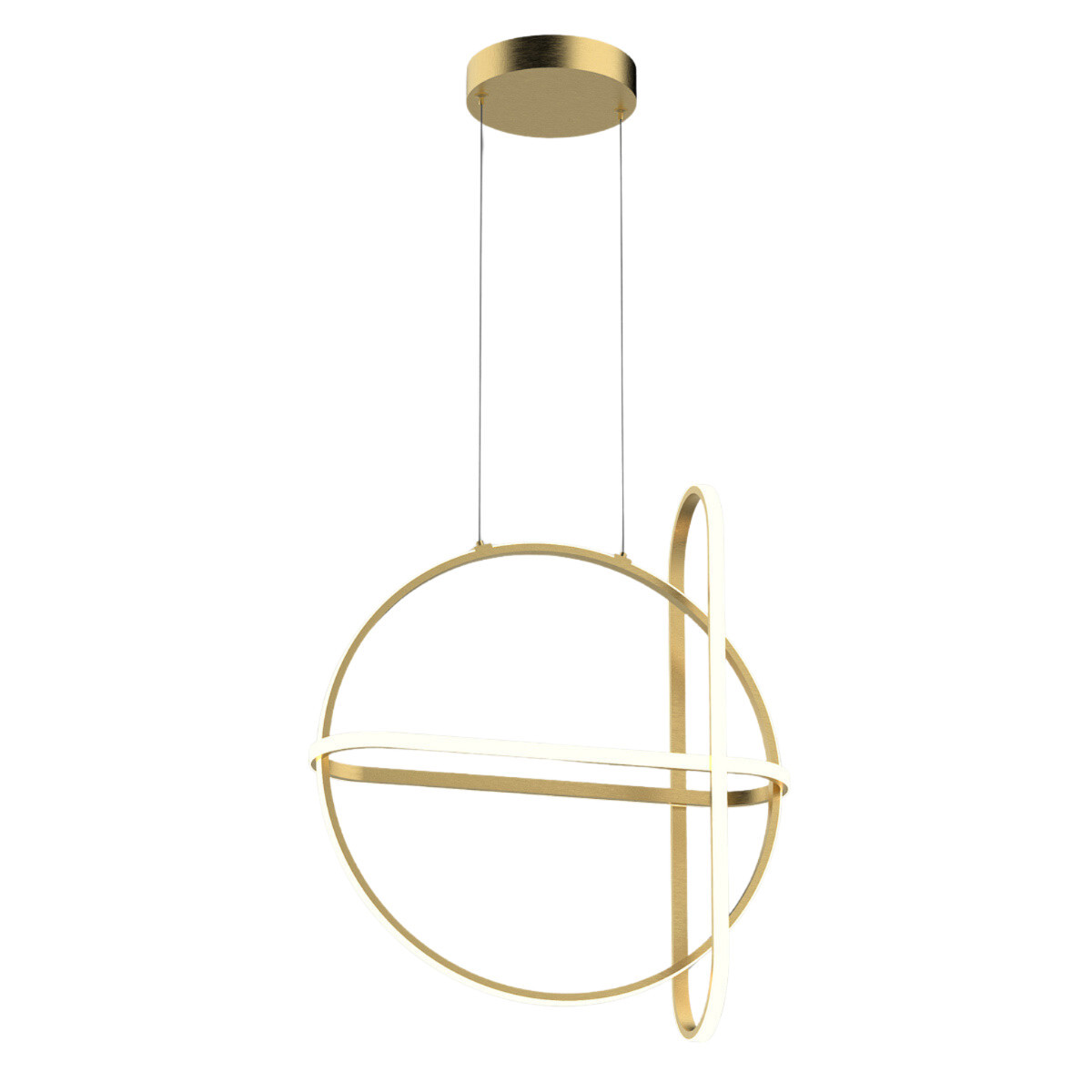Lampa wisząca CERRILA złoto-biała LED 3x48,6W Ciepła biel 2000lm Italux