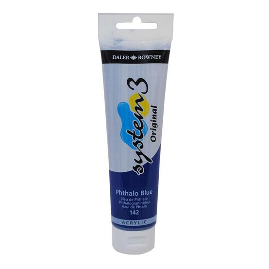 Daler-Rowney System3 Phthalo Blue Acrylic Paint 150ml