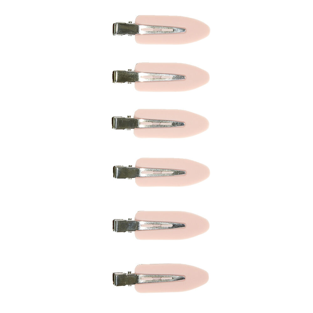 Lot de 6 pinces à cheveux latérales noir ou rose - 2 coloris