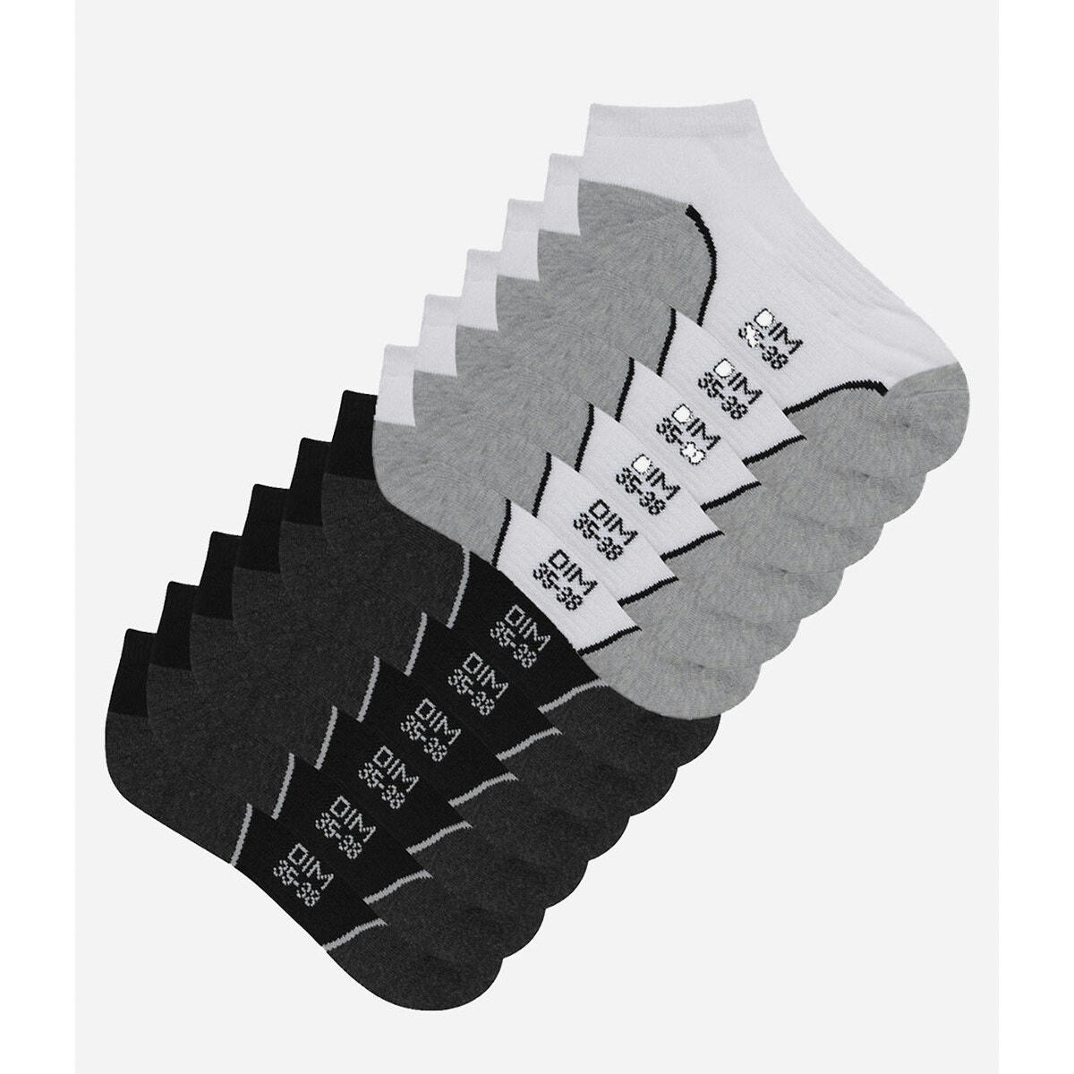 Lot de 6 socquettes courtes sport Impact léger