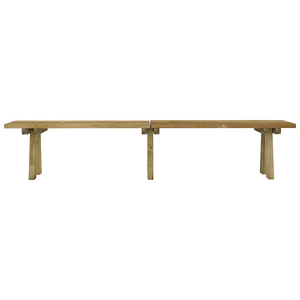 Banc de jardin meuble de patio bois Helloshop26