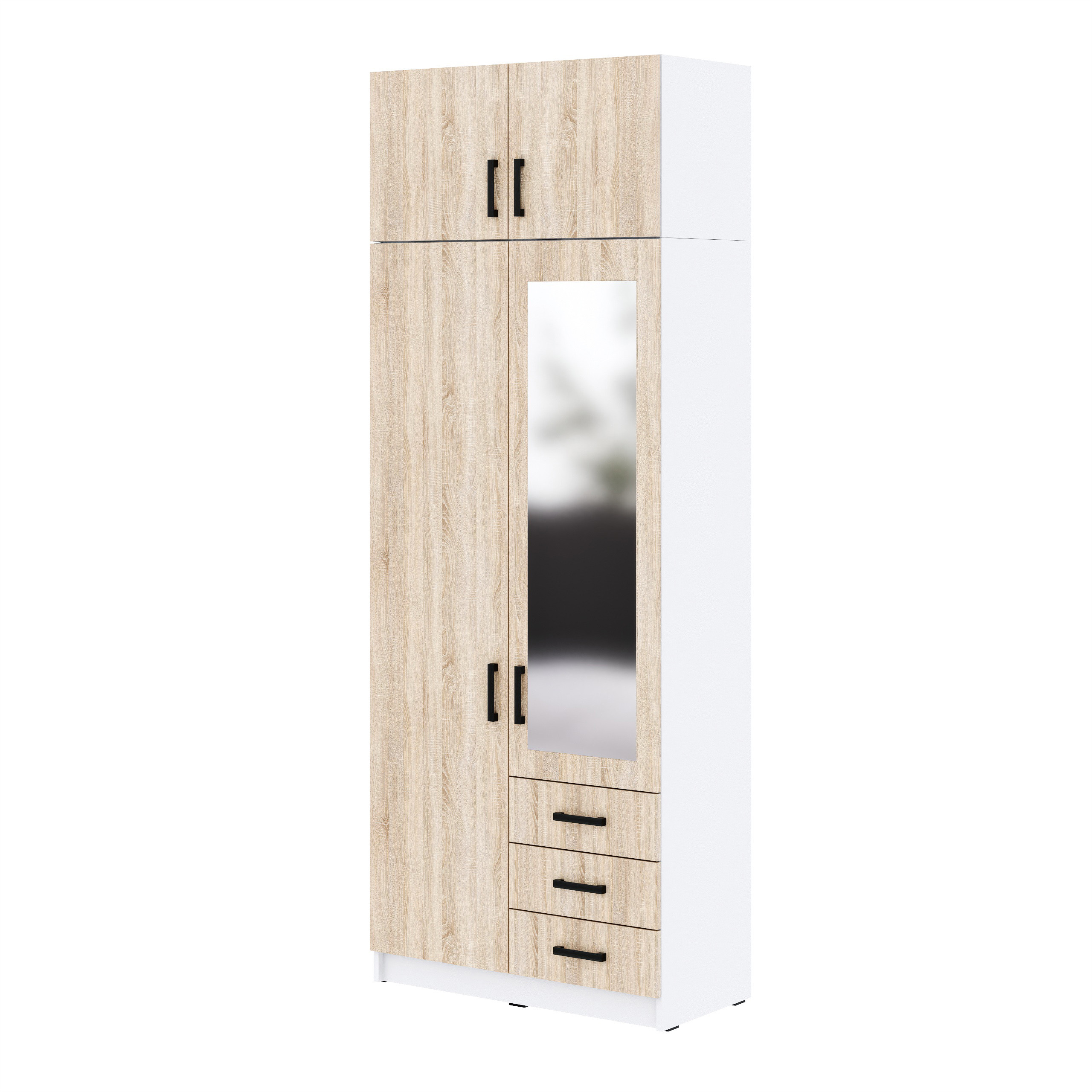 Szafa Sigma MAX B4 1L1U3SZ z lustrem 90 cm - dąb sonoma