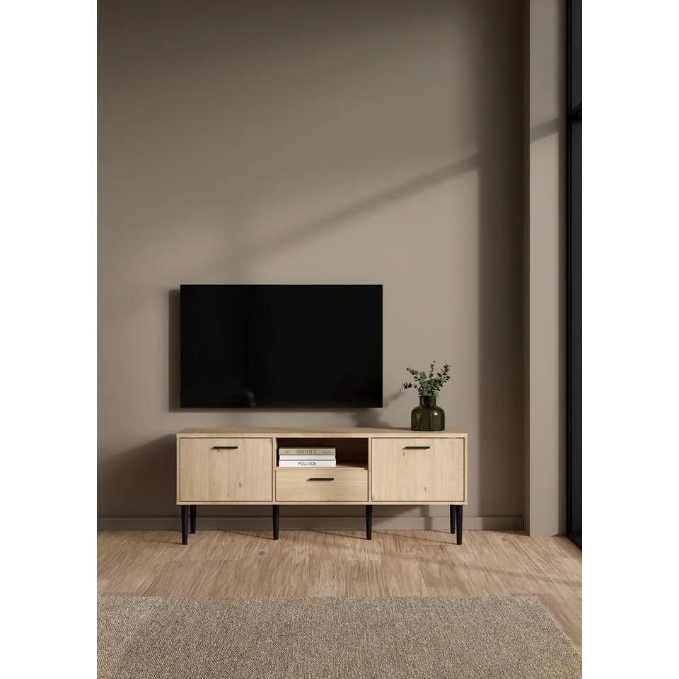 Tv-meubel Naturel - 150x40x57cm - Media