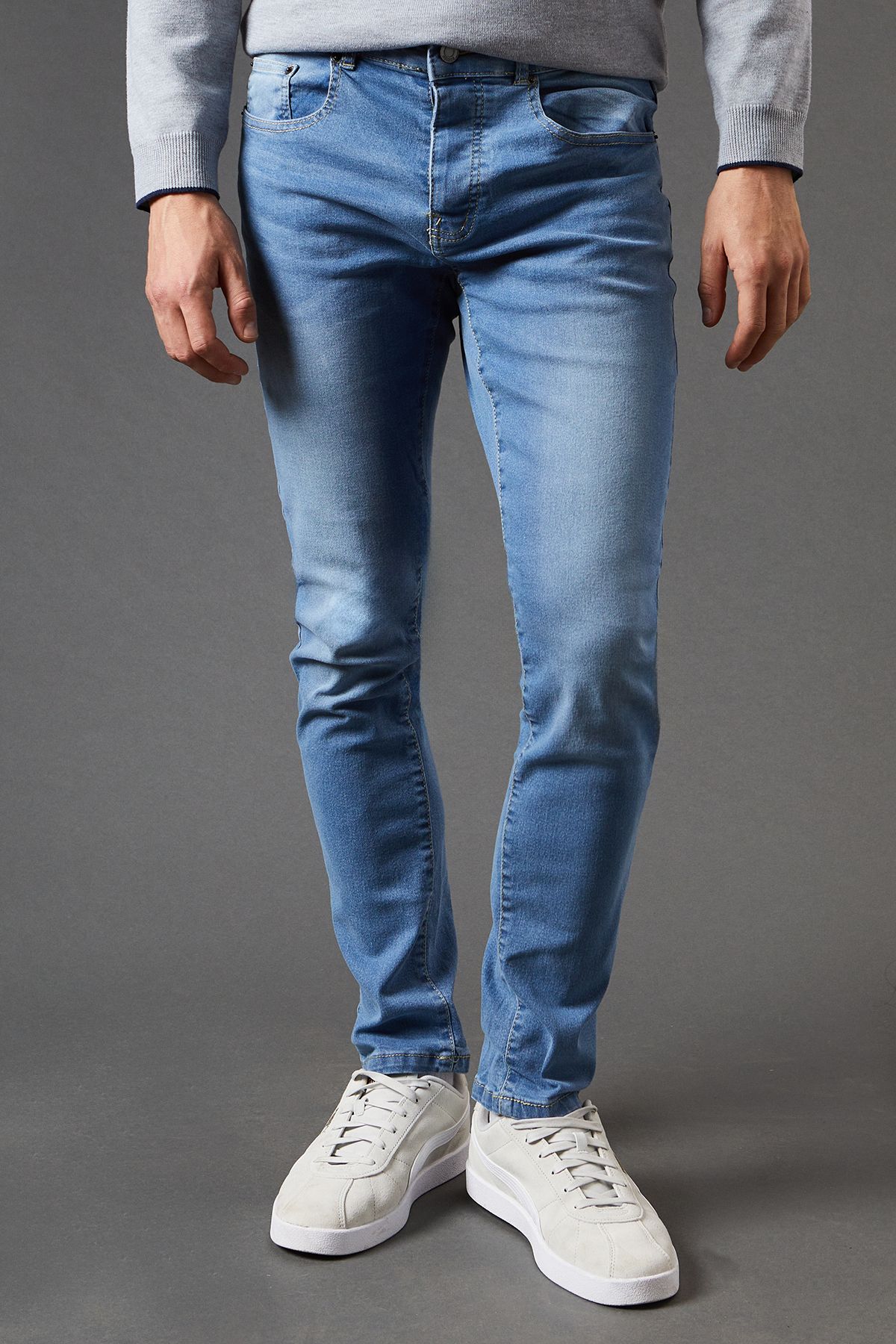 Burton Stone Wash Skinny Fit Jean