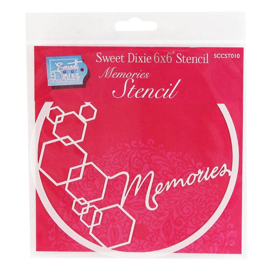 Sweet Dixie Memories Stencil 15cm x 15cm