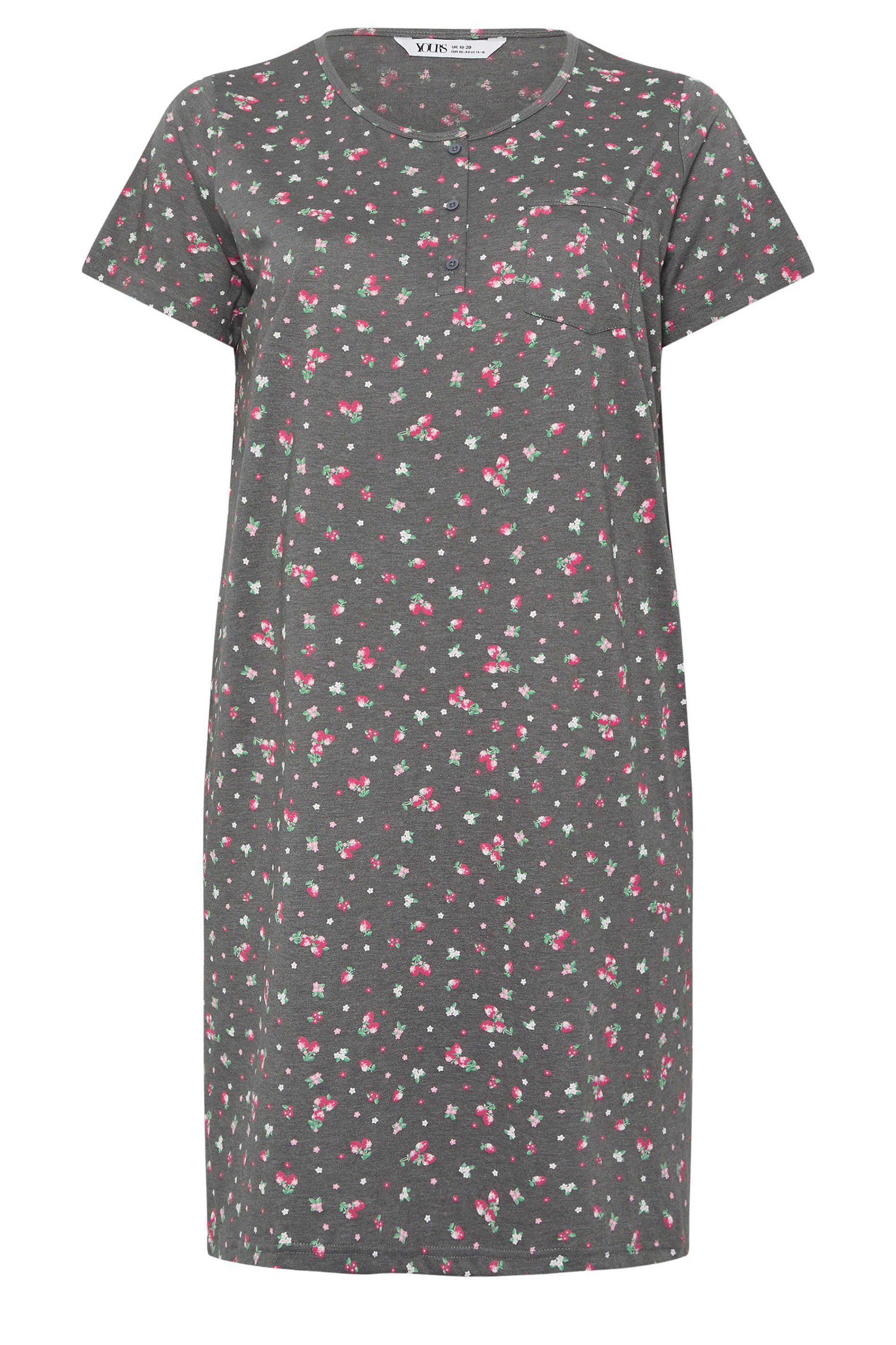 Yours Ditsy Floral Placket Nightdress