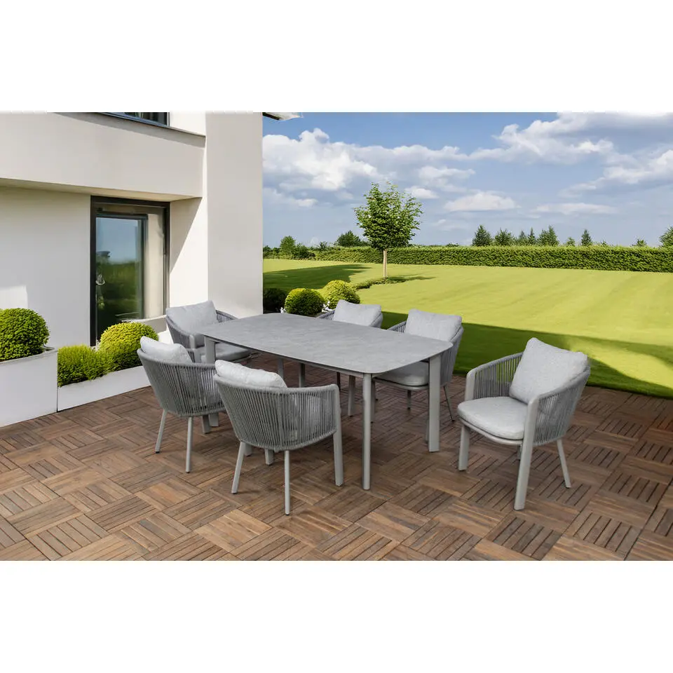 Sens-Line - Siena Tuintafel - Grijs - 180cm