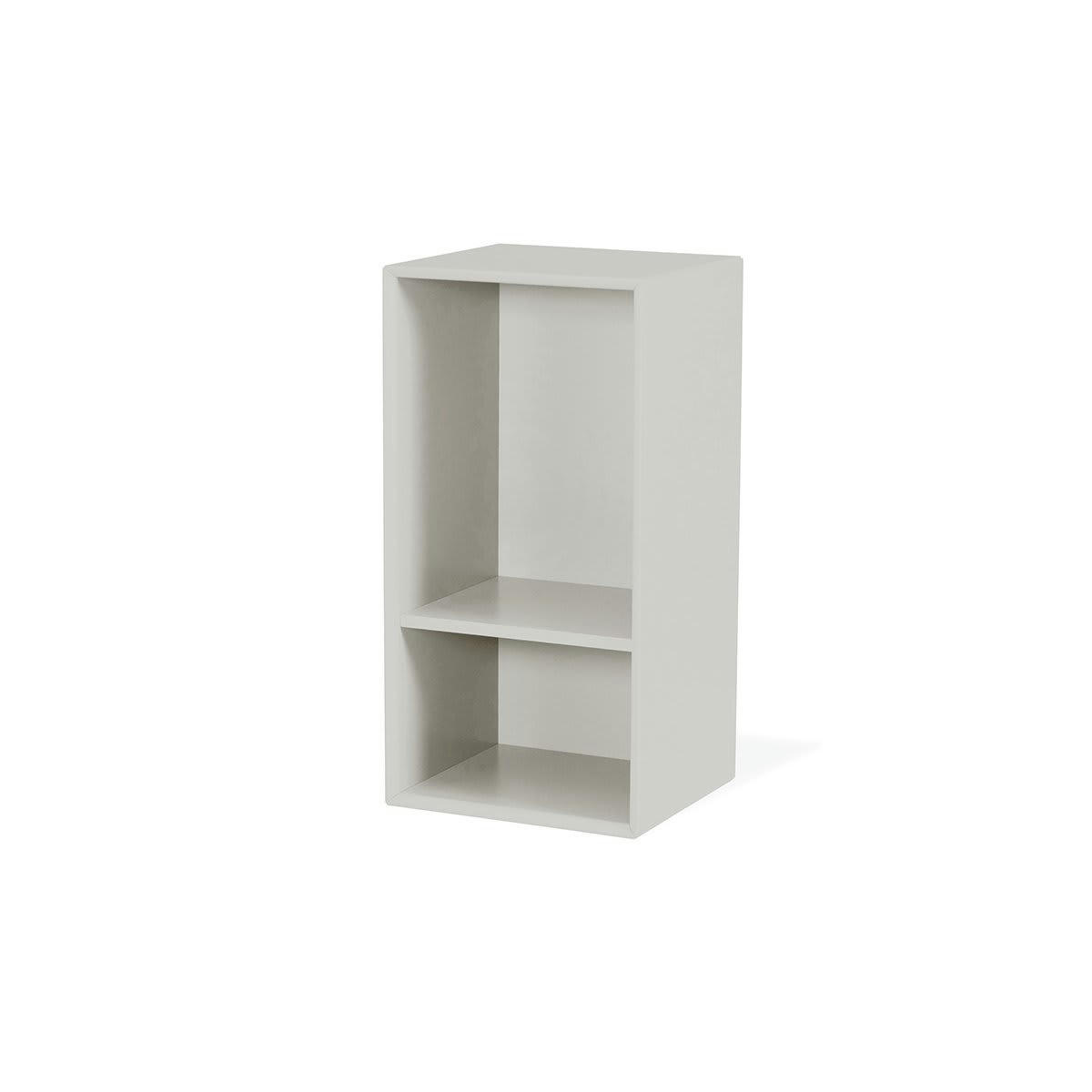 ZITA - Petite étagère murale 2 niches gris ciment