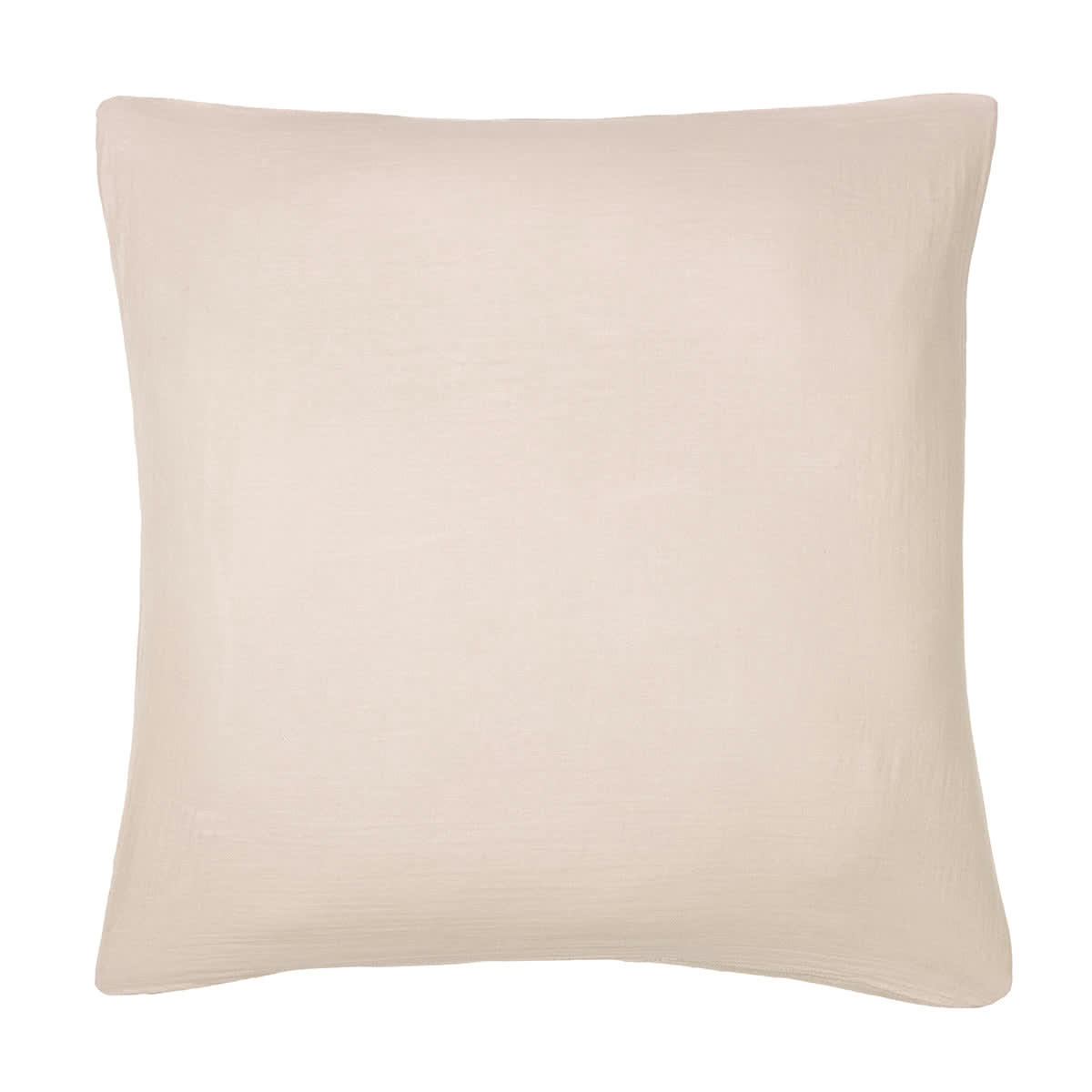 CLARA - Taie d'oreiller (x1) gaze de coton  65x65 rose poudré