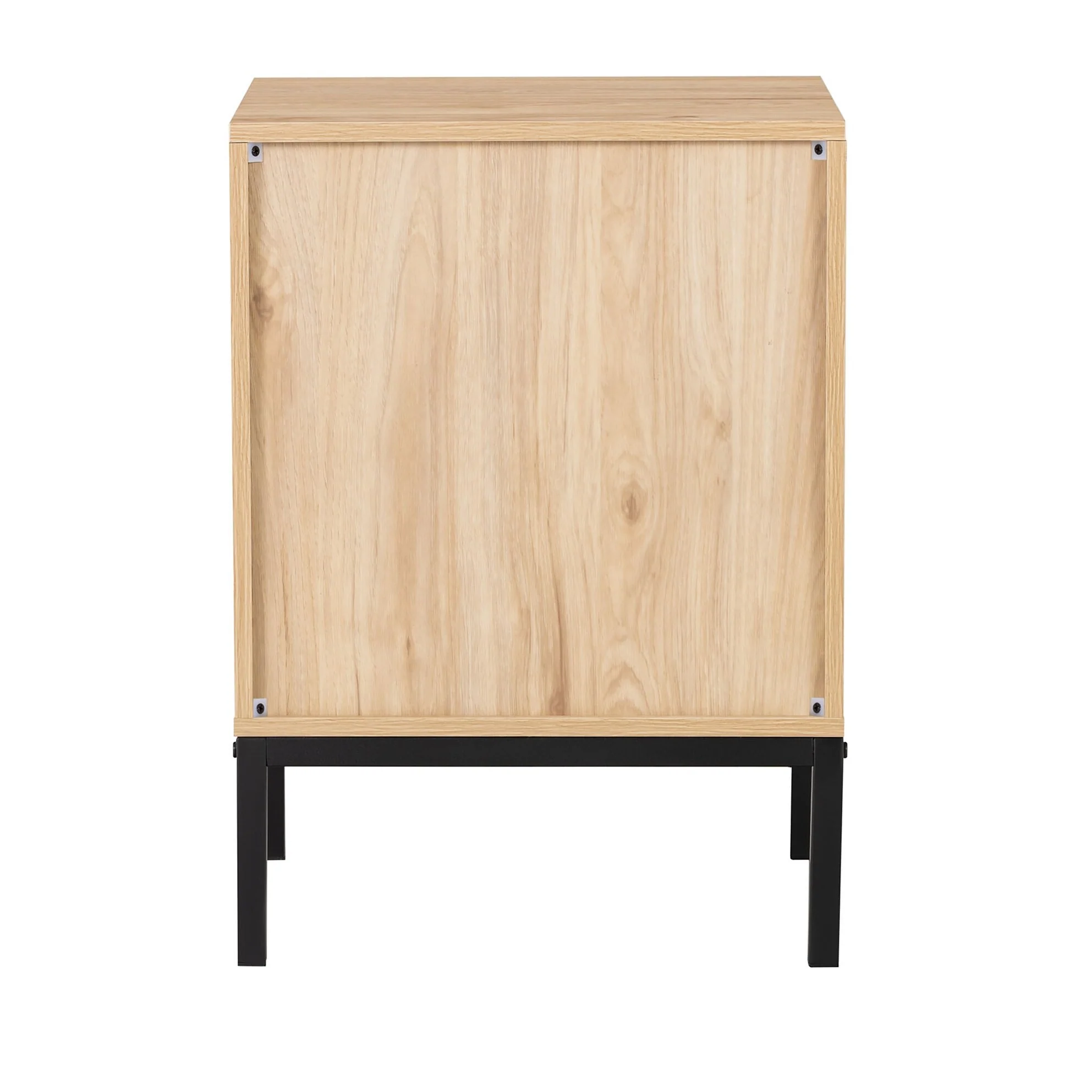 Set Of 2 Rectangle Rattan Bedside Table Nightstand With Drawer 2