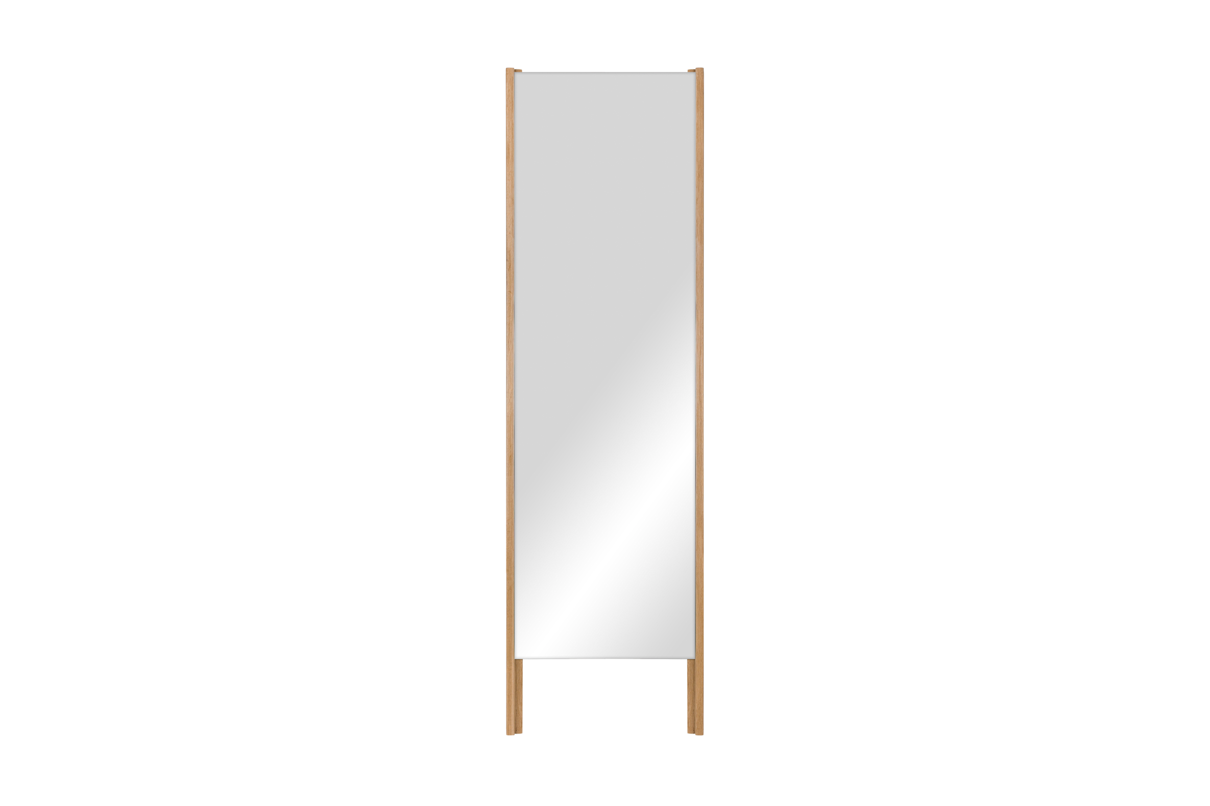 noo.ma Lun Leaning Mirror - Staande spiegel massief eiken 171,5 x 54 x 9 cm
