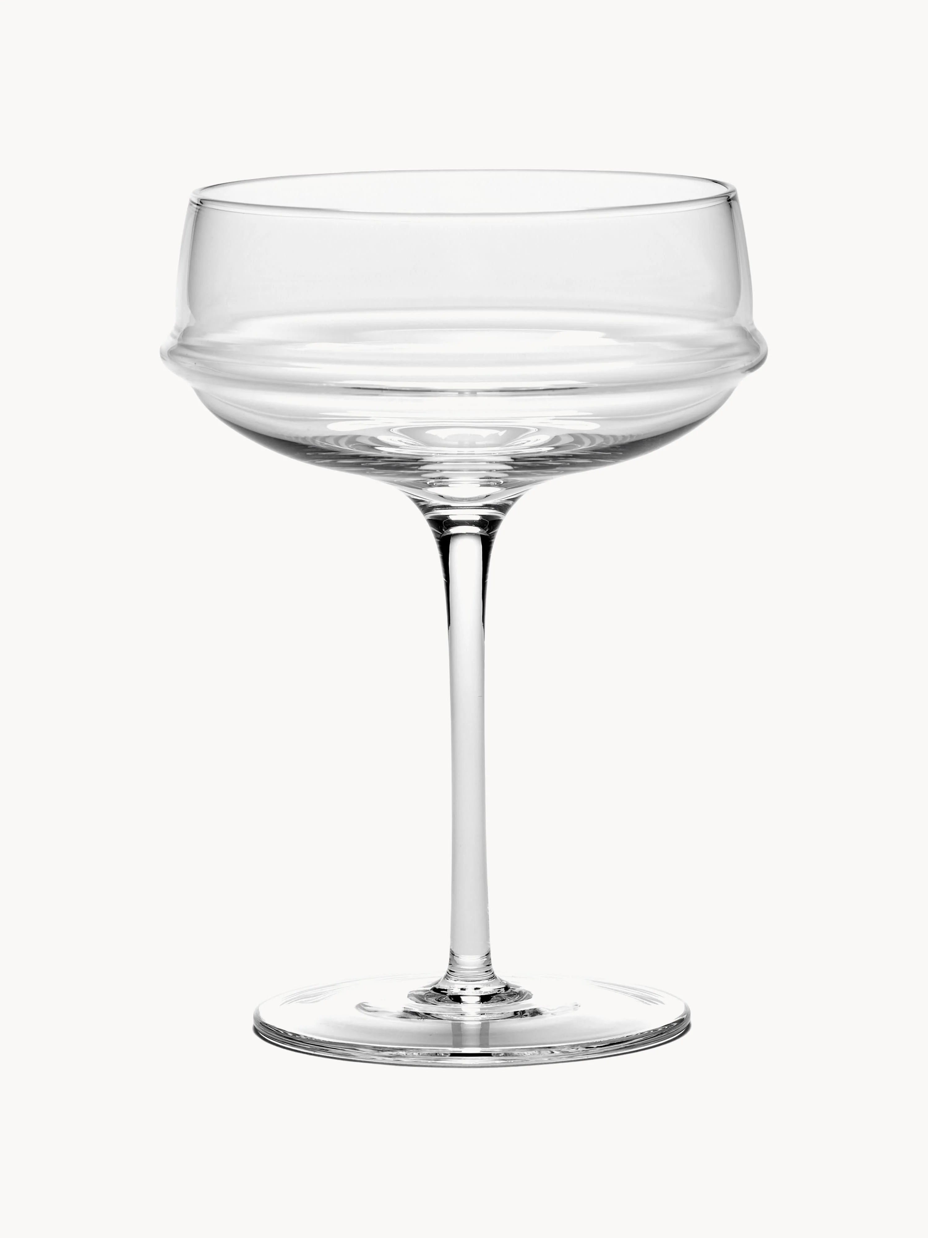 Serax x Kelly Wearstler, Mundgeblasene Champagnerschalen Dune, 4er-Set