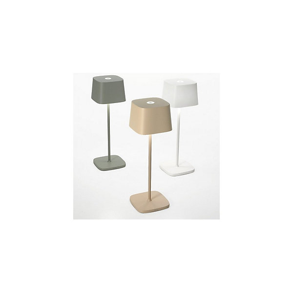 Lampe de table LED rechargeable et dimmable Ofelia Pro Gris Foncé