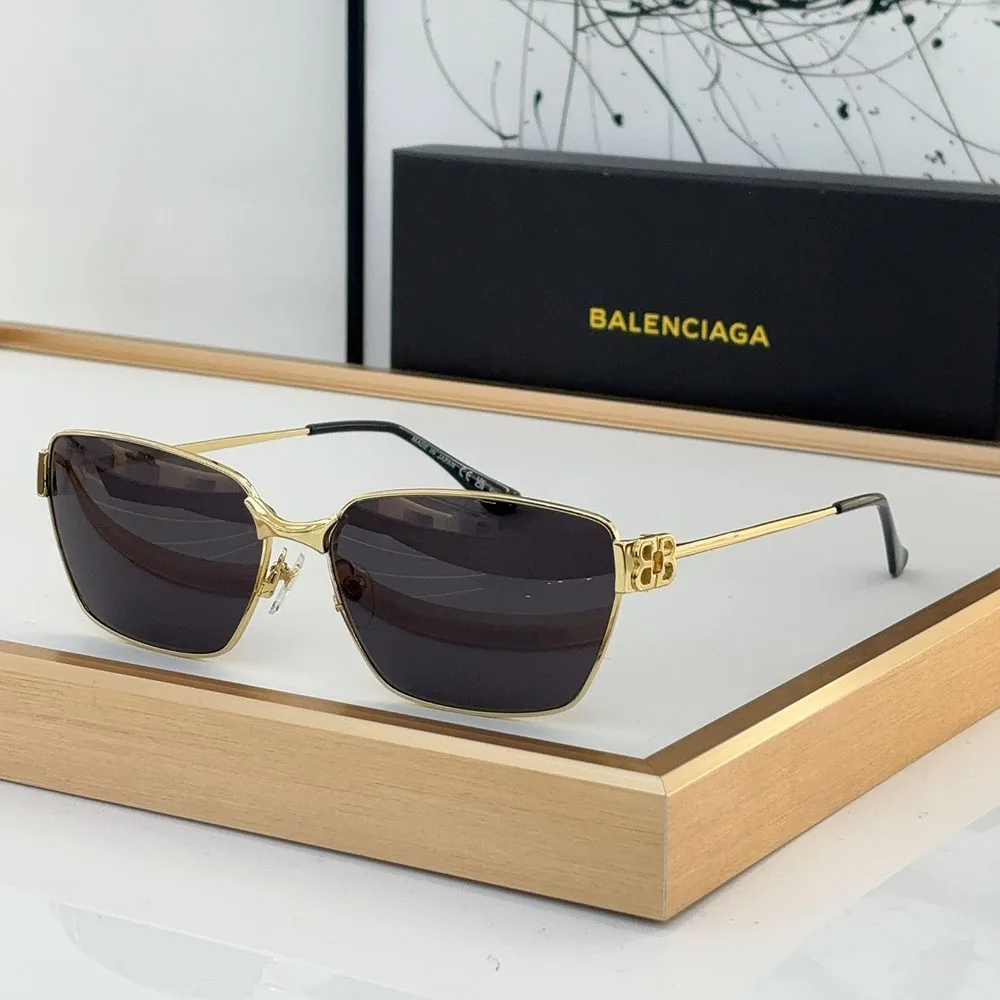 Balenciaga  Hollow metal Logo   sunglasses