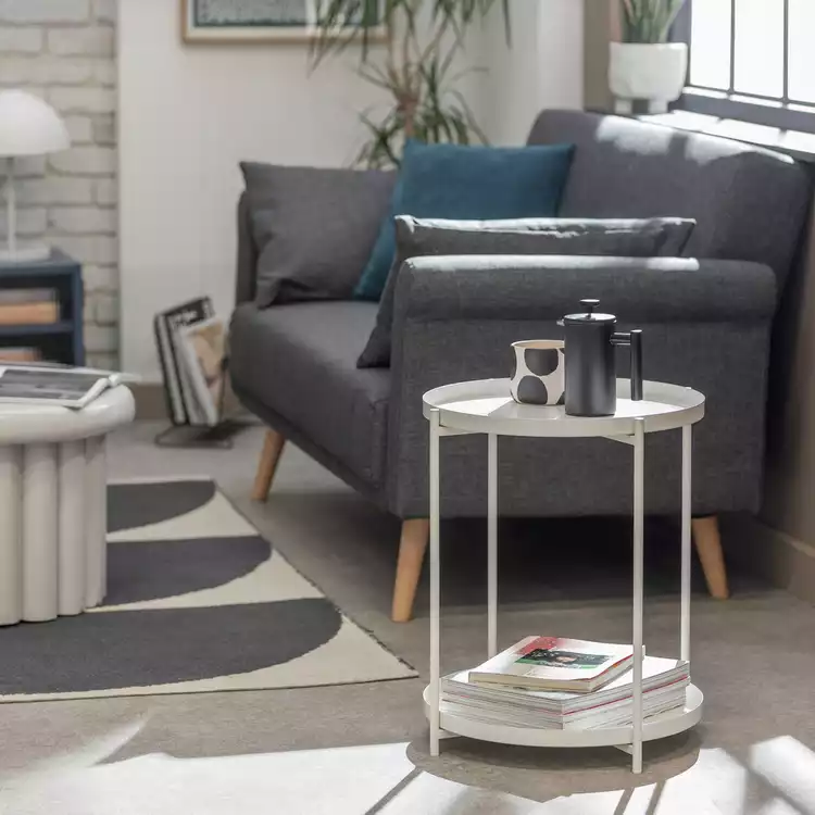 Habitat Rex Side Table - White