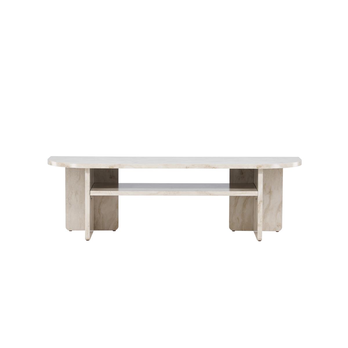 Svea - Carlo tv-meubel - 140 cm - marmerlook