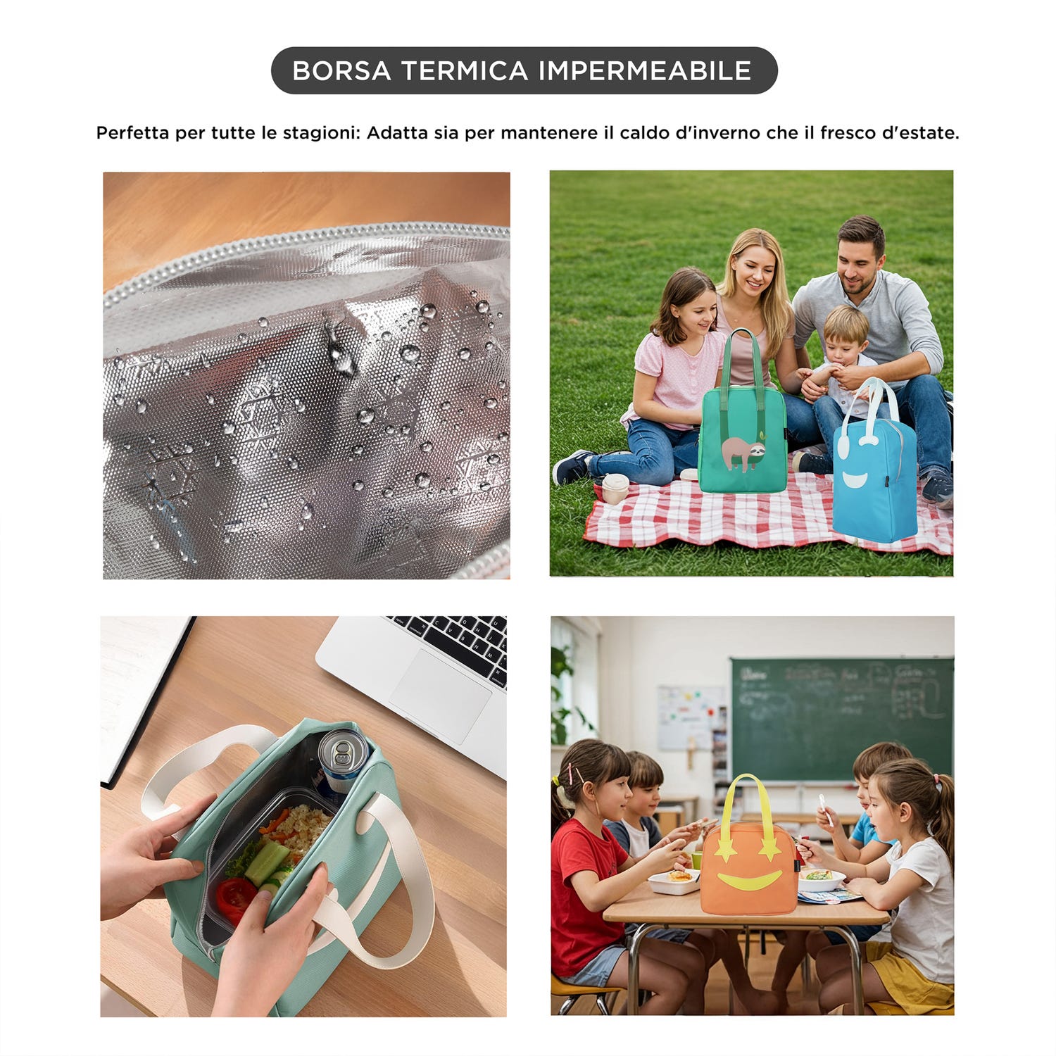 Borsa termica porta pranzo piovra 11 L Cooler