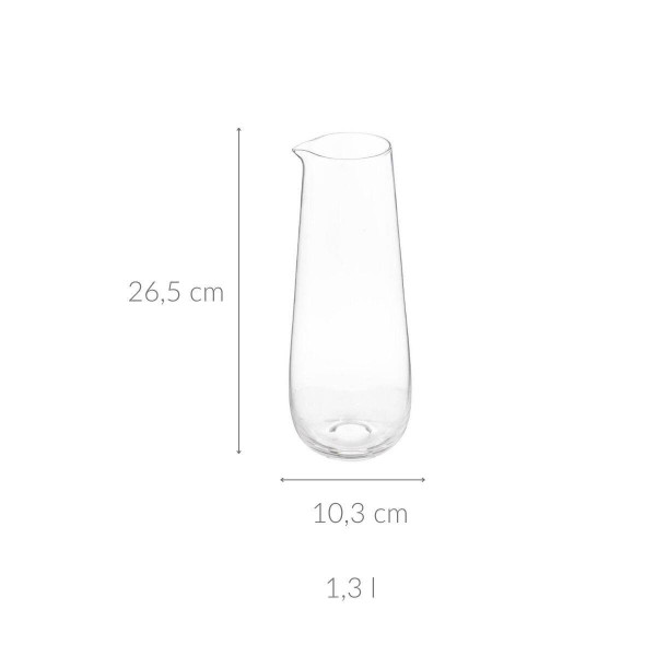 Karafka szklana na wodę Solana 1,3 L