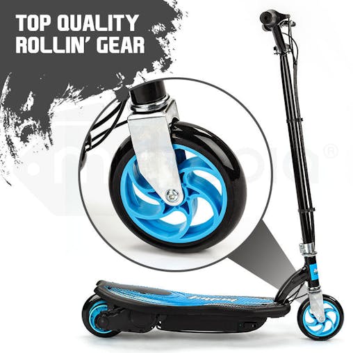 NNEMB Kids Electric Scooter 140W Children Toy Battery Blue Boys Ride