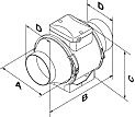 Extracteur d'air Aldes In Line XS ø125 mm