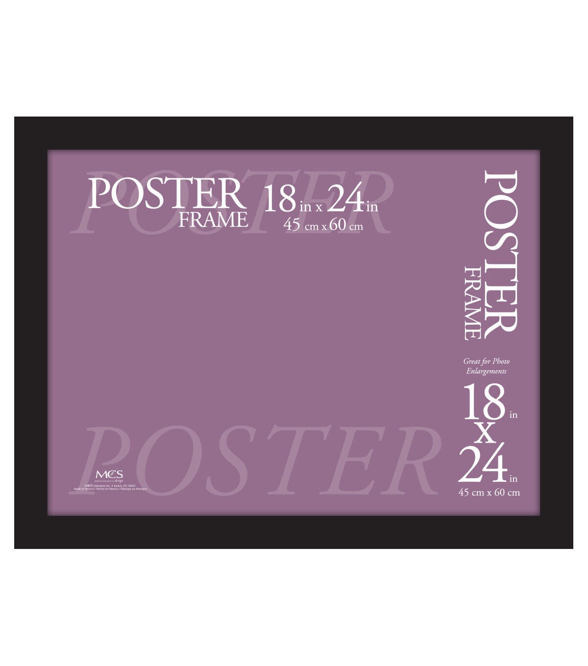 MCS 18x24 Black Wide Gallery Poster Frame