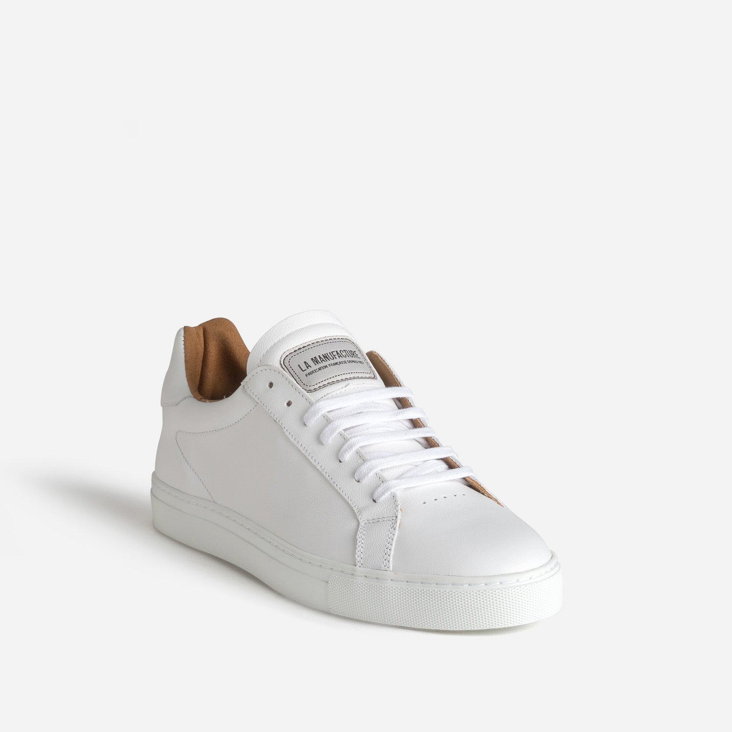 Tennis LA MANUFACTURE blanche cuir