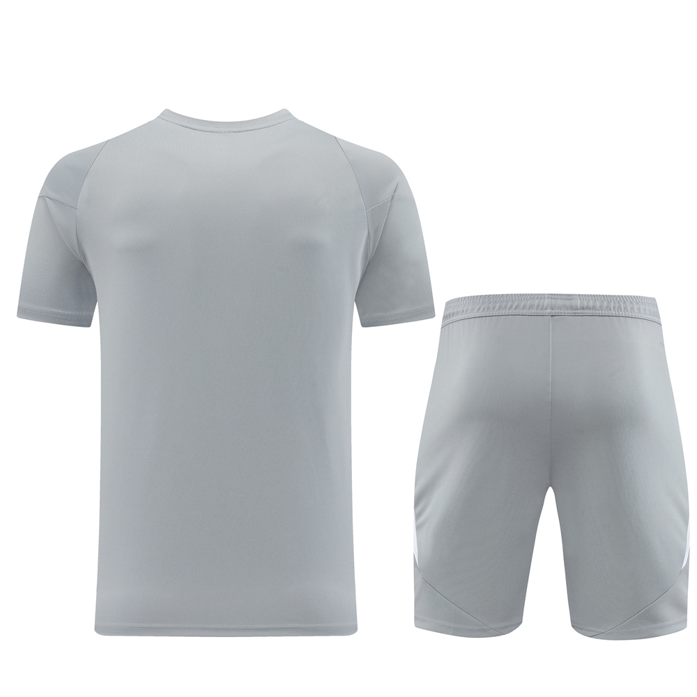 Adidas Short Sleeve Training Jersey Set - AD07- Light Gray