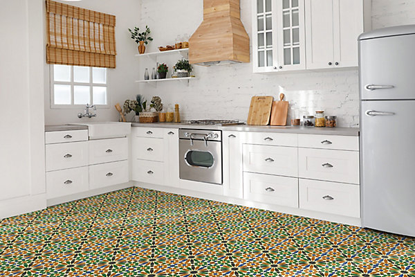 Carreaux vinyle Tulup 30x30 cm Motif cubain 9 pcs