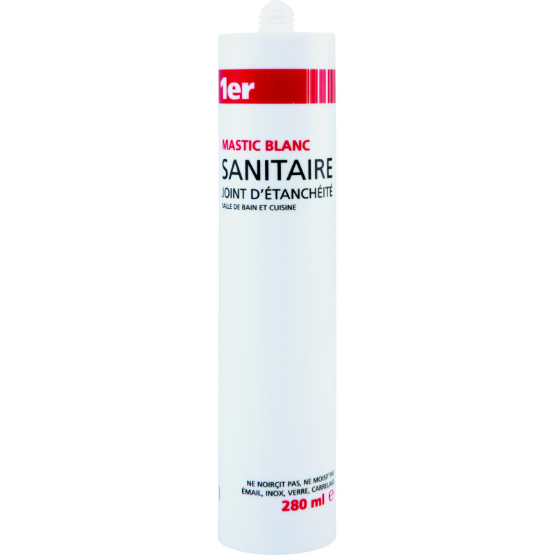 Silicone pour sanitaire blanc 0,28 L 1ER